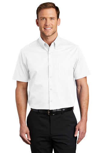 Woven Button Down Short Sleeve