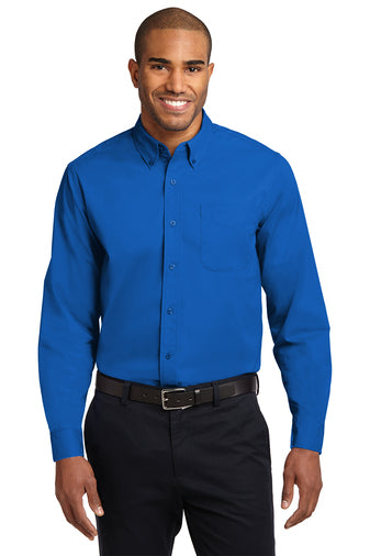 Woven LONG sleeve button Down Shirt