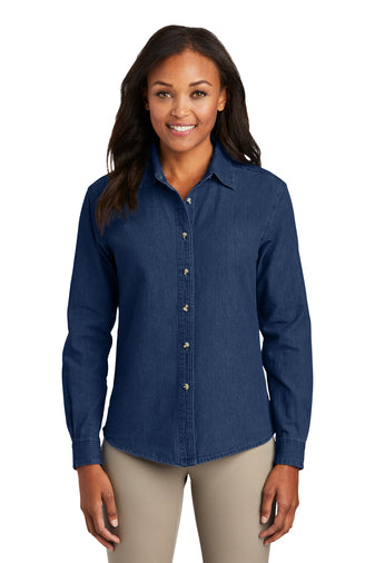 WOMENS Denim Shirt Long Sleeve