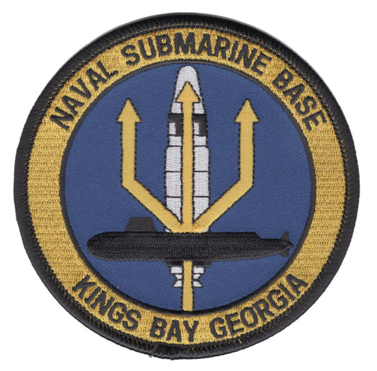 NAVAL SUBMARINE BASE KINGS BAY COMMAND PATCH