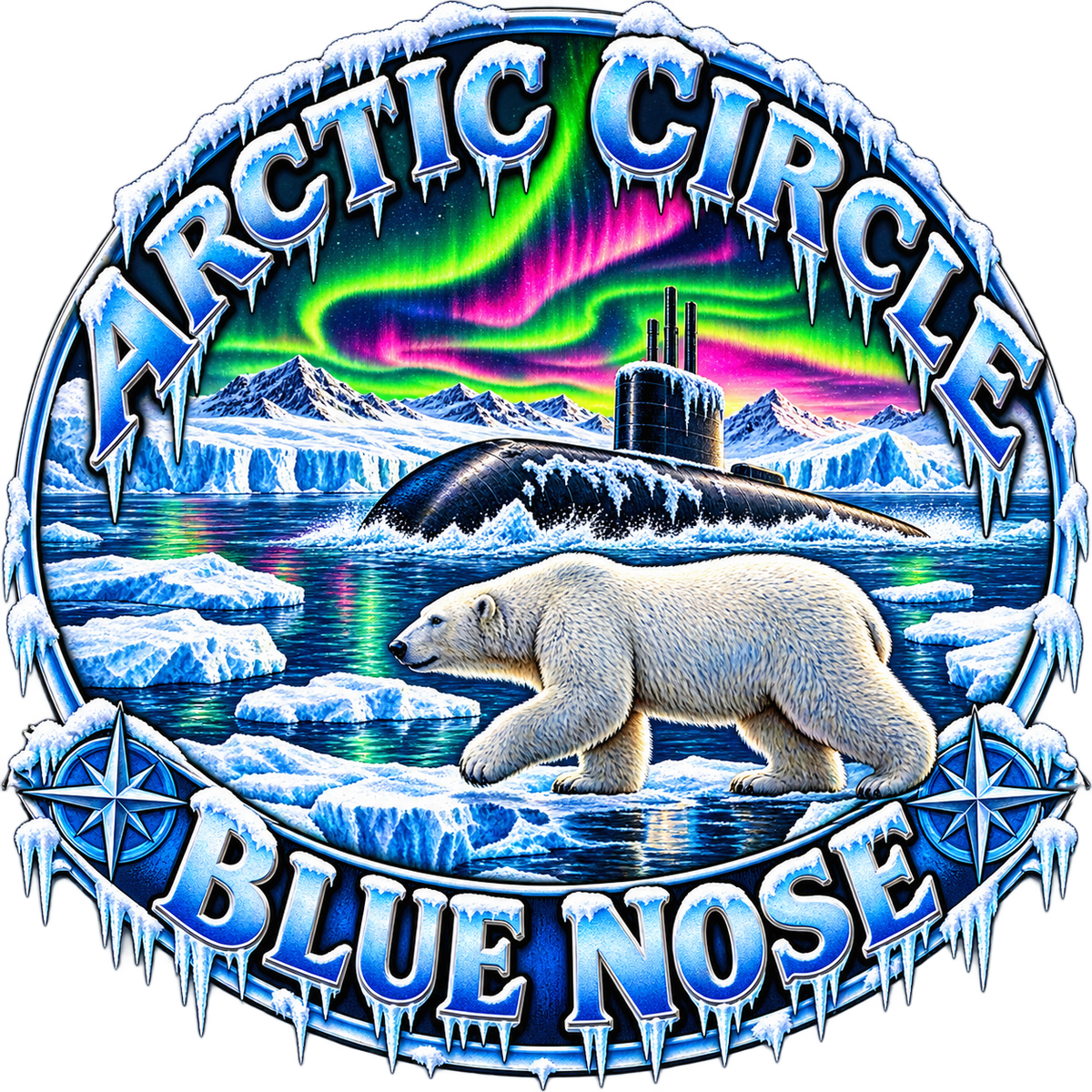 BLUE NOSE DECAL/STICKER (Blue Nose / Artic Circle)