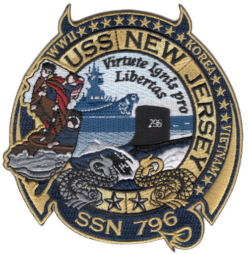 USS NEW JERSEY SSN 799 Patch