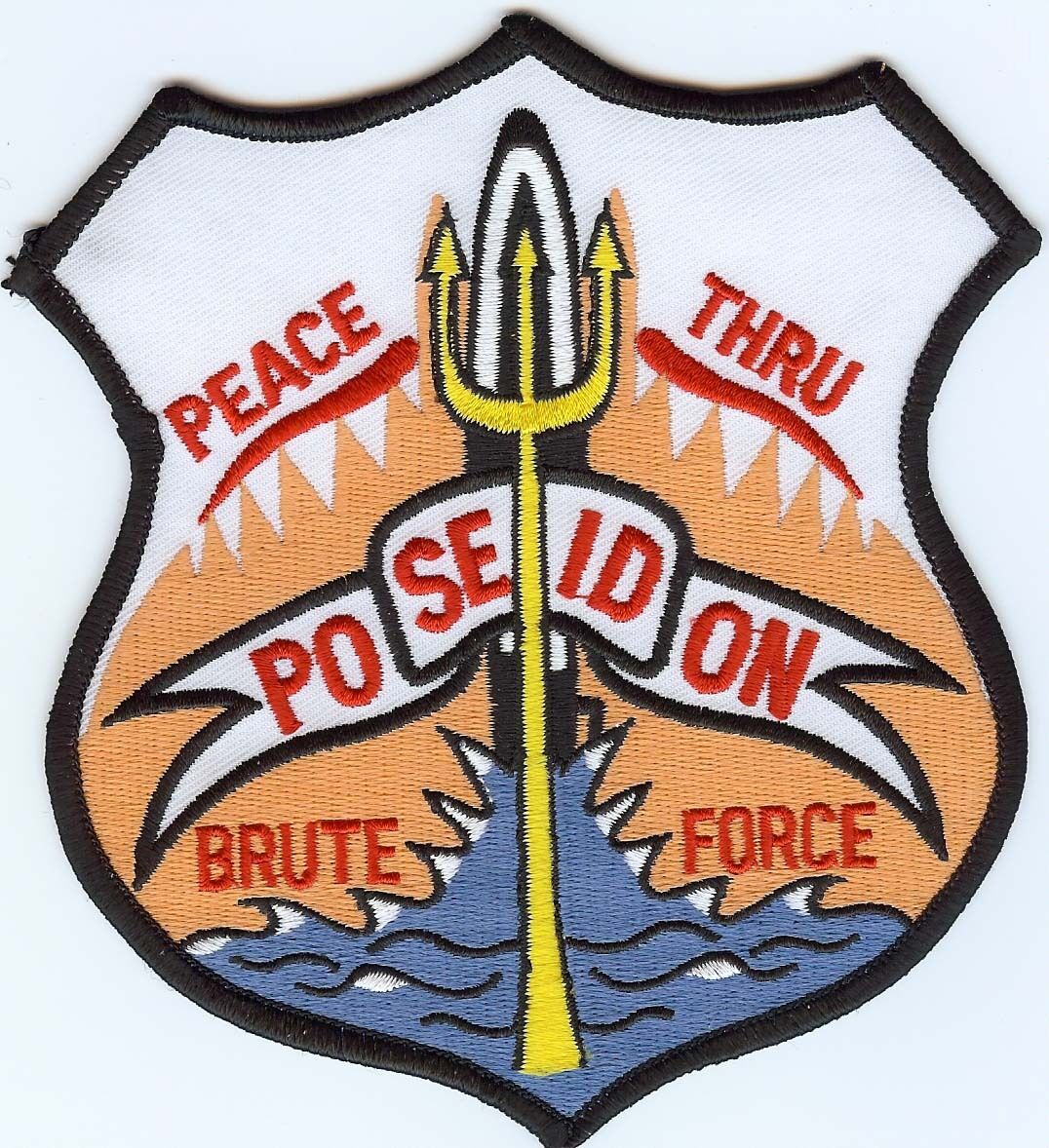 Poseidon Peach Through Thru Brute Strength DECAL/STICKER