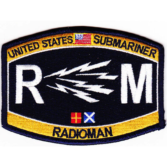 SUBMARINE RADIOMAN RM  RATING DECAL/STICKER