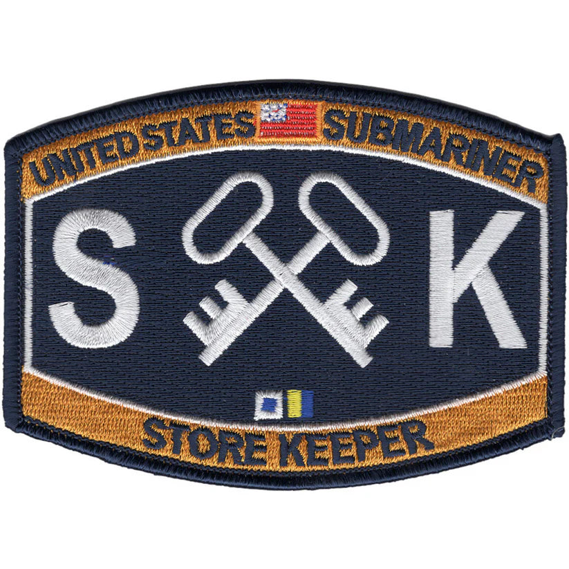 SUBMARINE STORE KEEPER SK RATING DECAL/STICKER