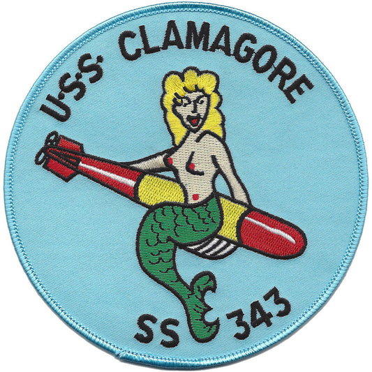 USS CLAMAGORE SS - 343 PATCH