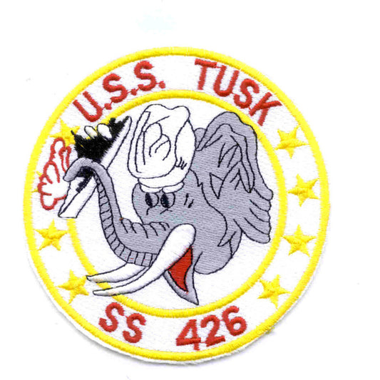 USS TUSK SS 426 PATCH