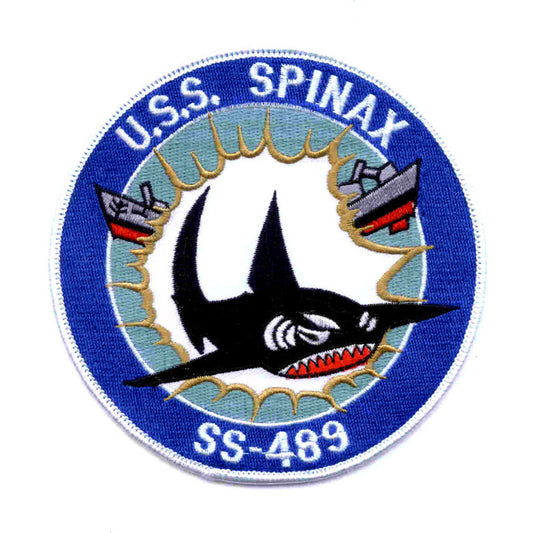 USS SPINAX SS 489 PATCH
