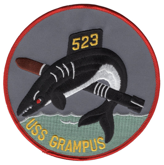 USS GRAMPUS SS 523 PATCH
