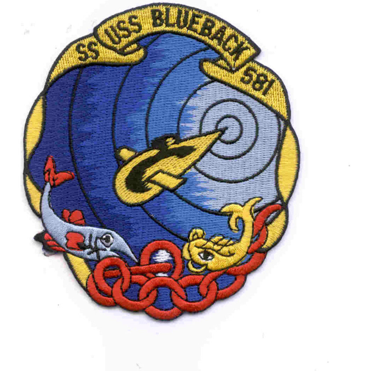 USS BLUEBACK SS 581 PATCH