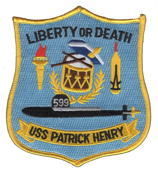 USS PATRICK HENRY SSBN 599 PATCH
