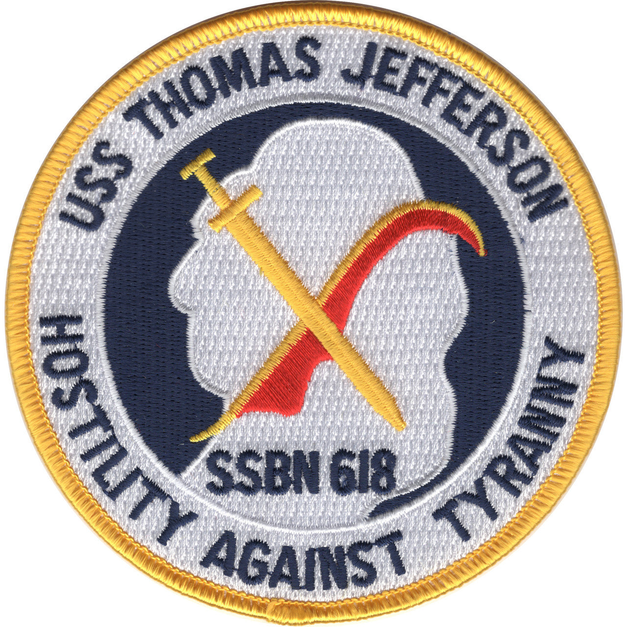 Thomas Jefferson PATCH SSBN 618