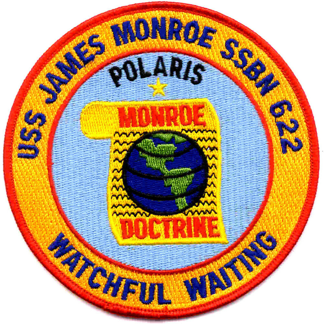 USS JAMES MONROE SSBN 622 PATCH