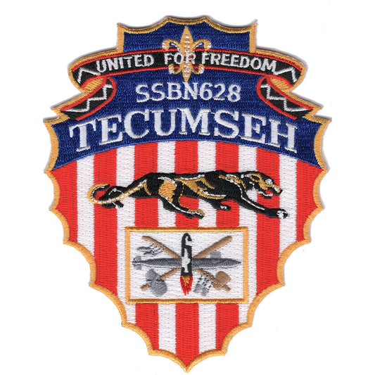 USS TECUMSEH SSBN 628 PATCH