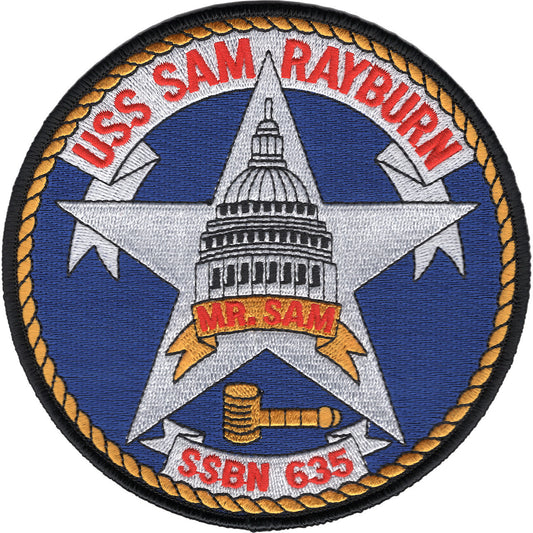 USS SAM RAYBURN SSBN 635 PATCH