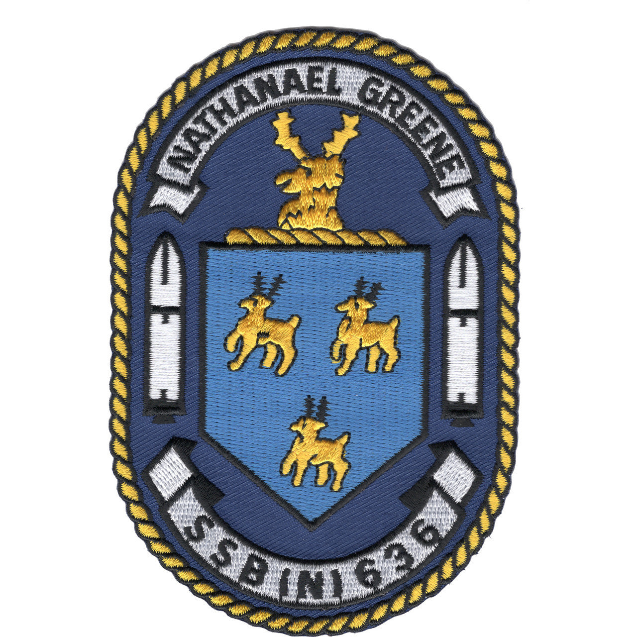 USS NATHANAEL GREENE SSBN 636 PATCH  SSB(N)