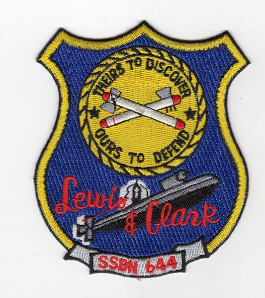 USS LEWIS AND & CLARK SSBN 644 PATCH