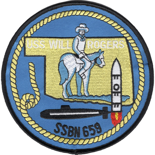 USS WILL ROGER SSBN 659 PATCH
