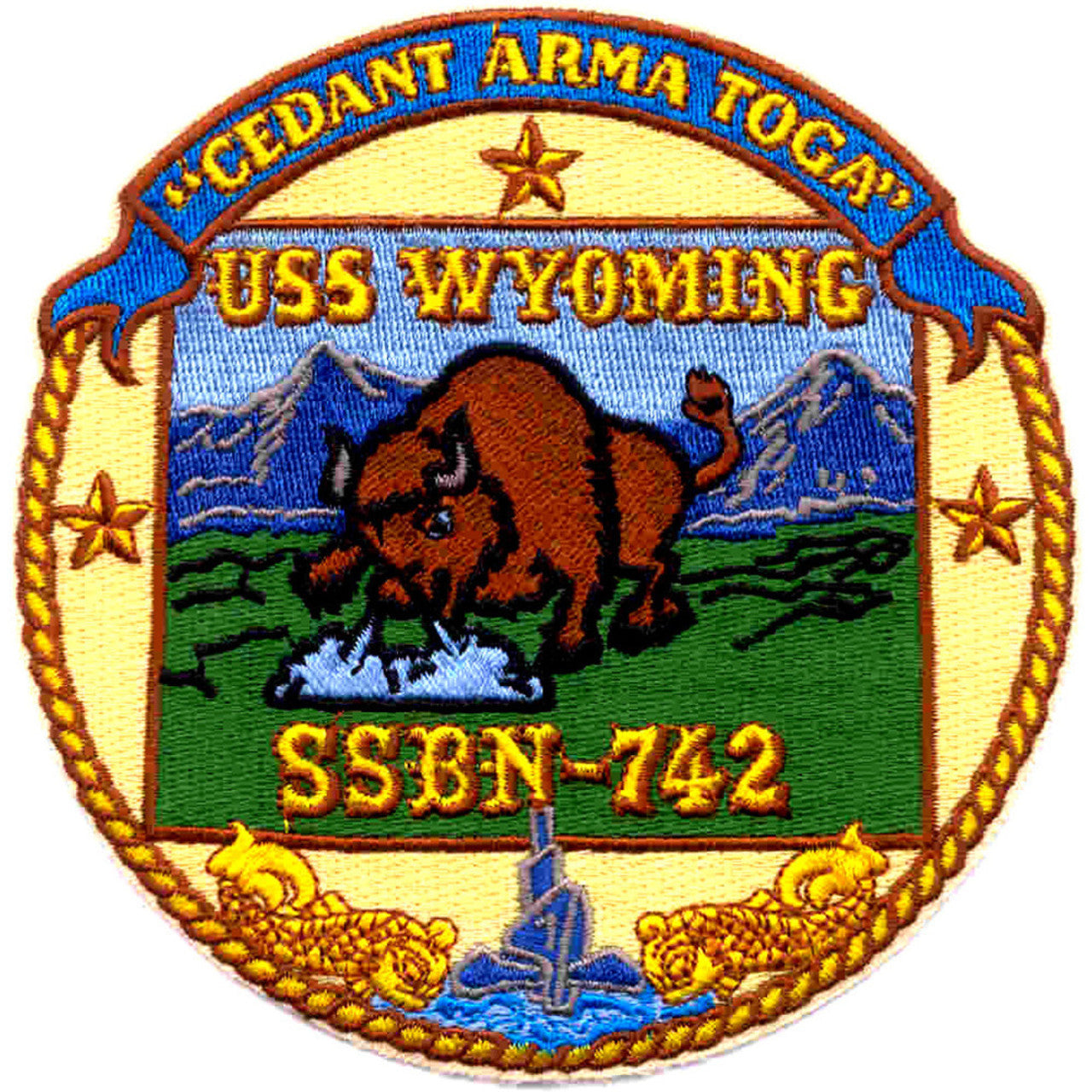 USS WYOMING SSBN 742 PATCH