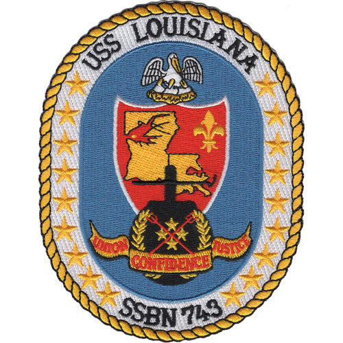 USS LOUISANA SSBN 743 PATCH