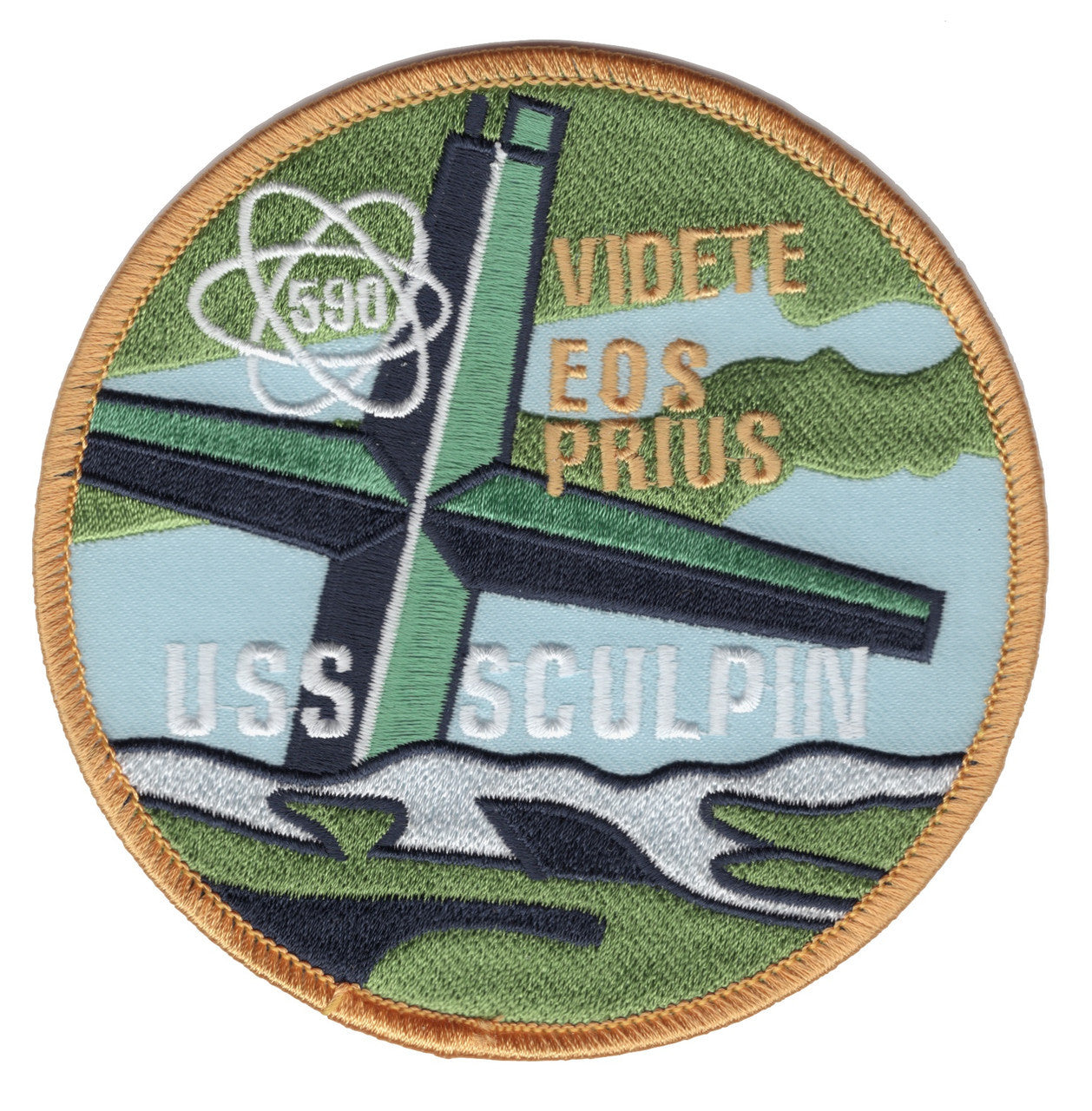 USS SCULPIN SSN 590 PATCH