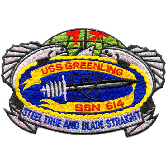 USS GREENLING SSN 614 PATCH