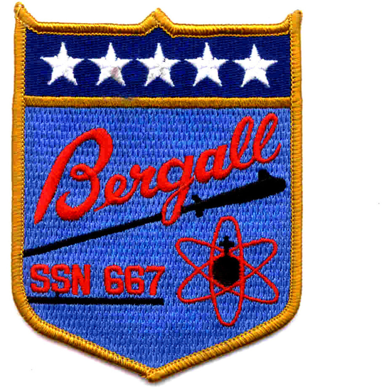 USS BERGALL SSN 667 PATCH
