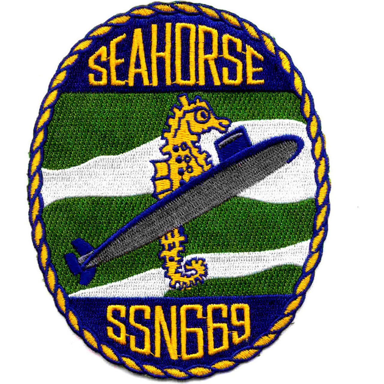 USS SEAHORSE SSN 669 PATCH