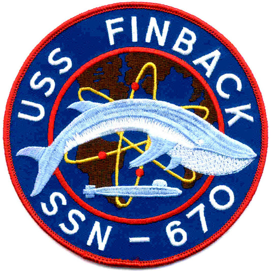 USS FINBACK SSN 670 PATCH