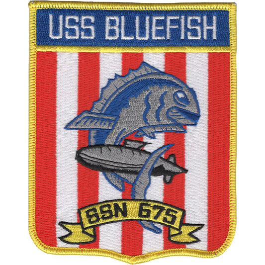 USS BLUEFISH SSN 675 PATCH