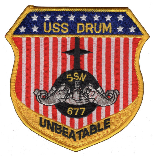 USS DRUM SSN 677 PATCH