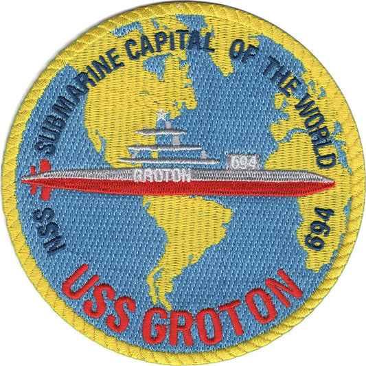 USS GROTON SSN 694 PATCH
