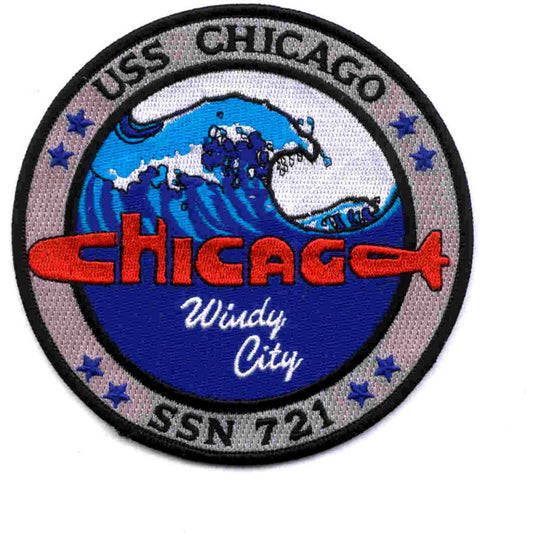 USS CHICAGO SSN 721 PATCH