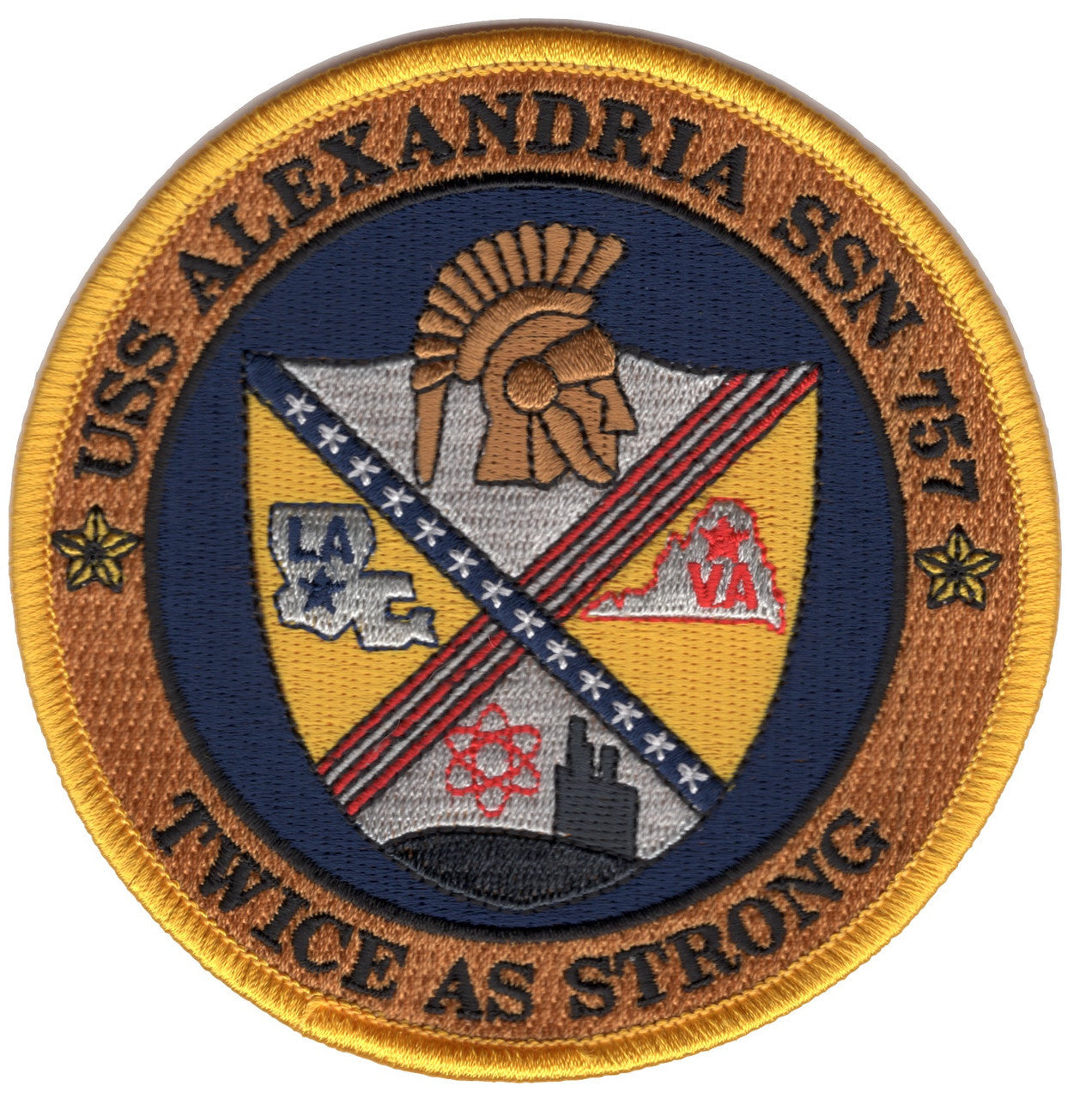 USS ALEXANDRIA SSN 757 PATCH