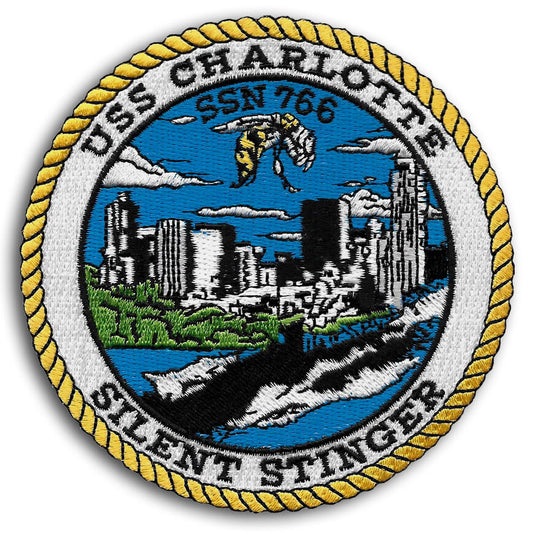 USS CHARLOTTE SSN 766 PATCH