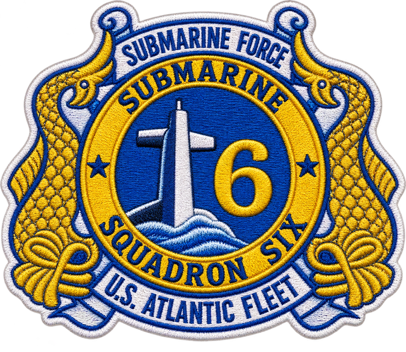 SUBMARINE SQUADRON SIX / SUBRON 6 PATCH