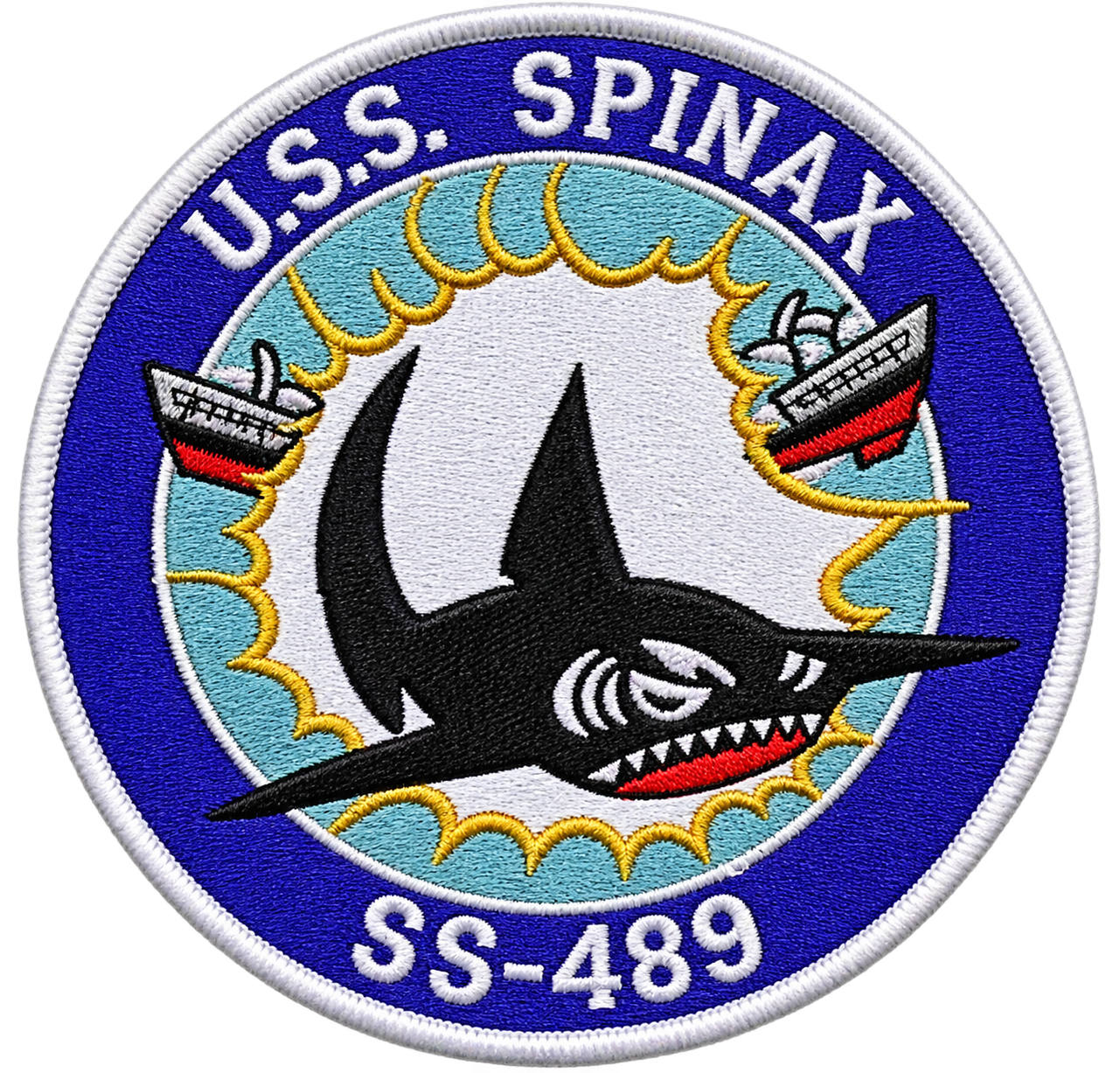 USS SPINAX SS 489 PATCH.