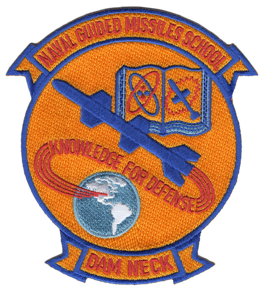 NAVAL GUIDED MISSLES SCHOOL DAM NECK COMMAND PATCH