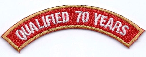 Holland Qualified 70 Years Rocker PATCH