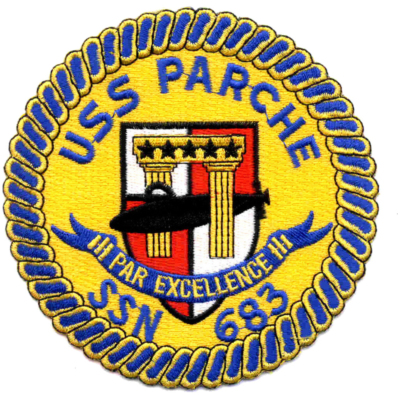 USS PARCHE SSN 683 PATCH