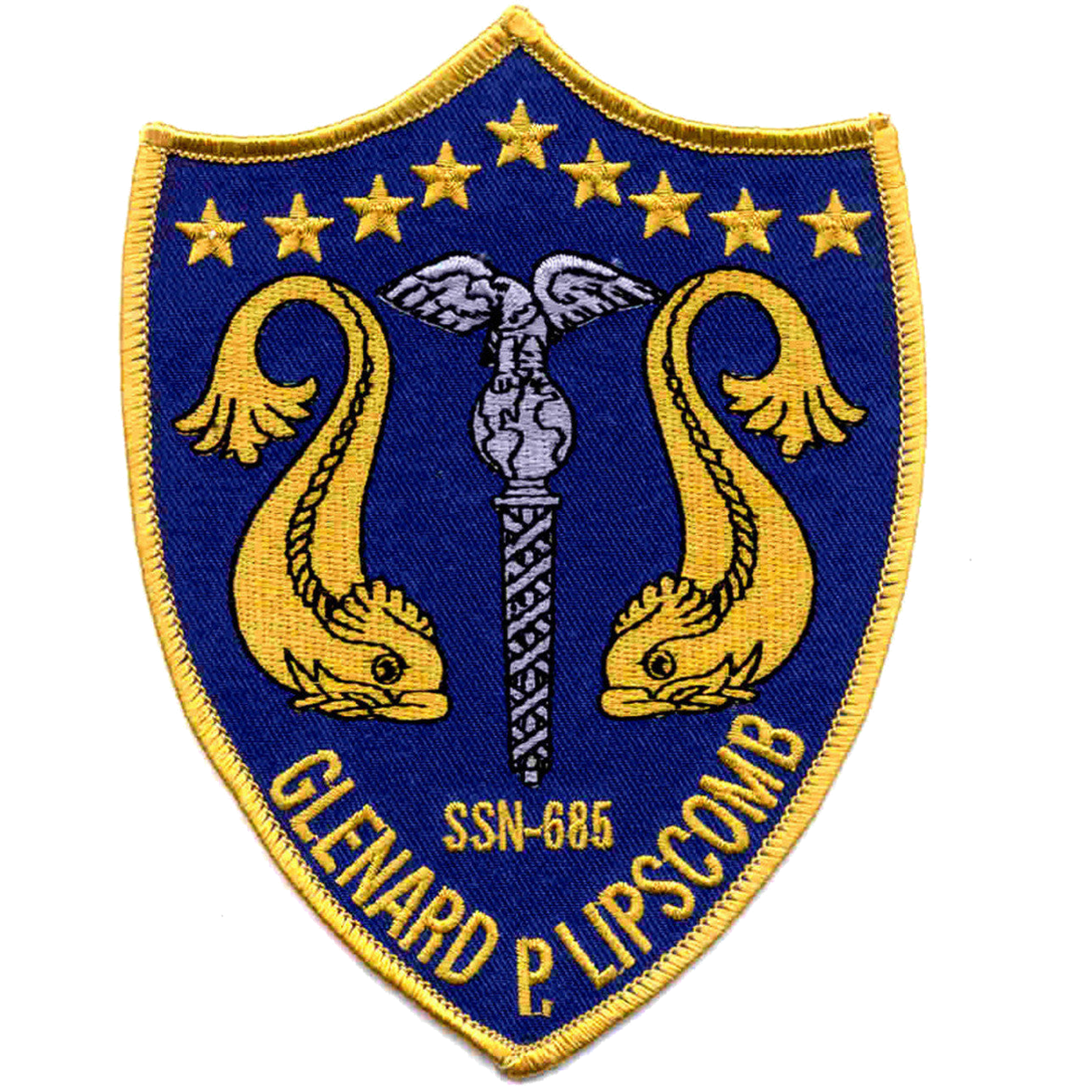 USS GLENARD P LIPSCOMB SSN 685 PATCH