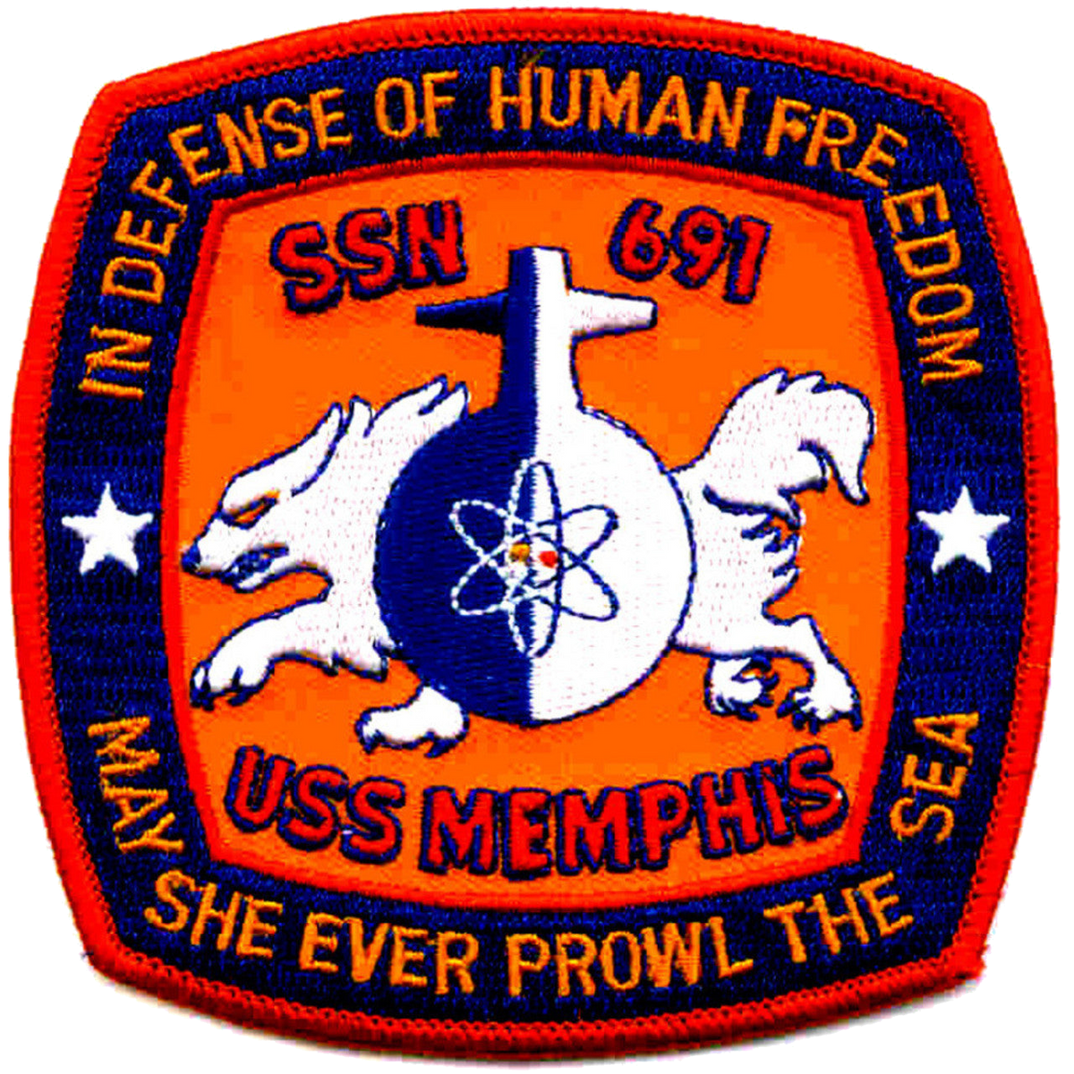 USS MEMPHIS SSN 691 PATCH
