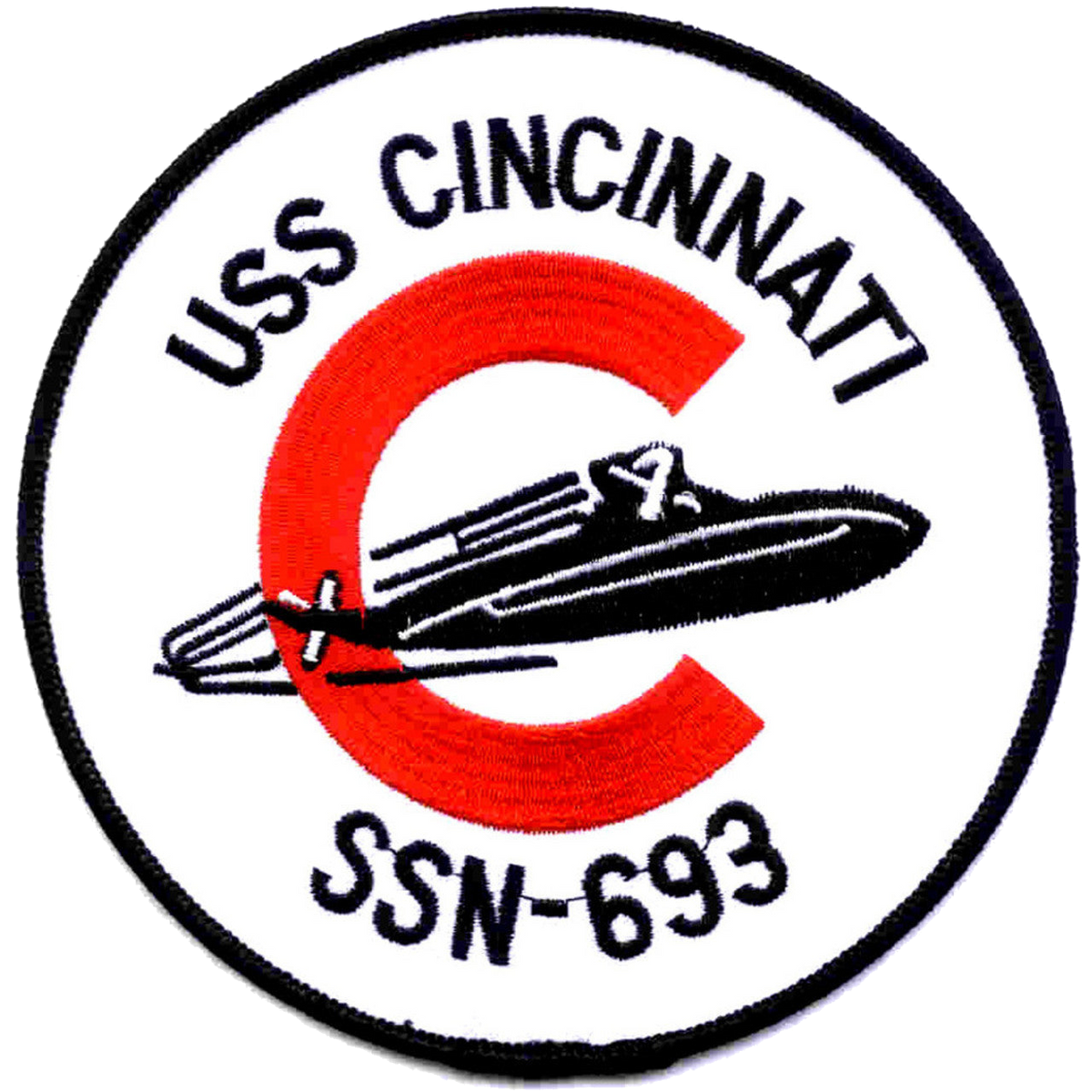 USS CINCINNATI SSN 693 PATCH