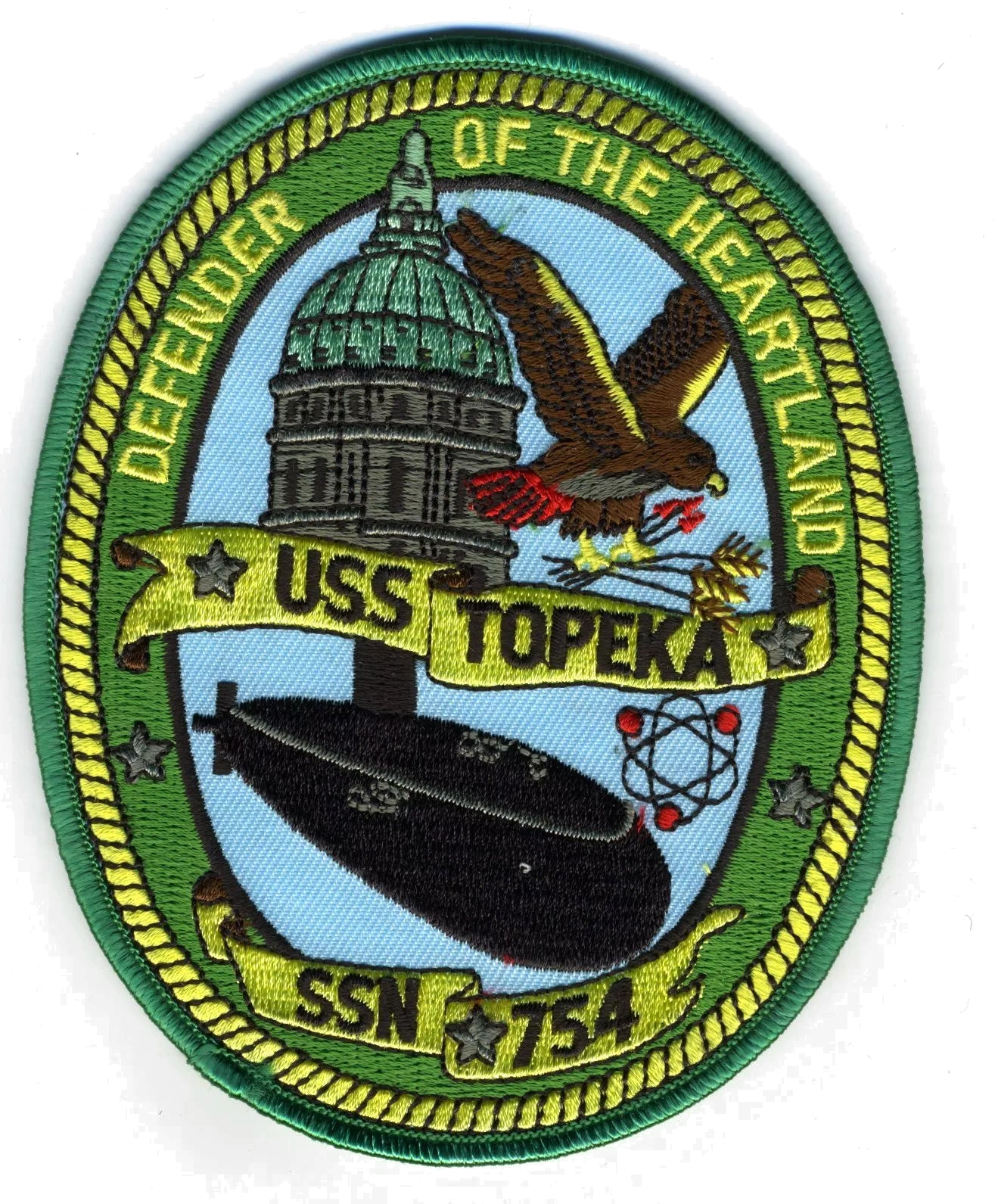USS TOPEKA SSN 754 PATCH