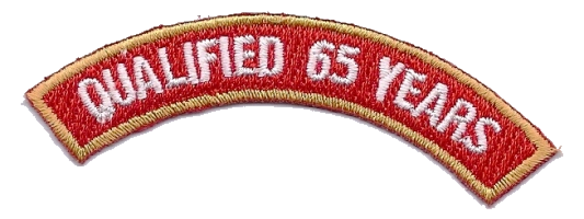 Holland Qualified 65 Years Rocker PATCH collection thumbnail