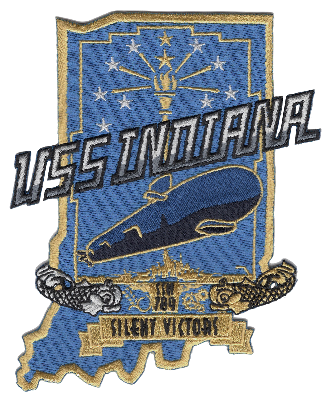 USS INDIANA SSN 789 PATCH