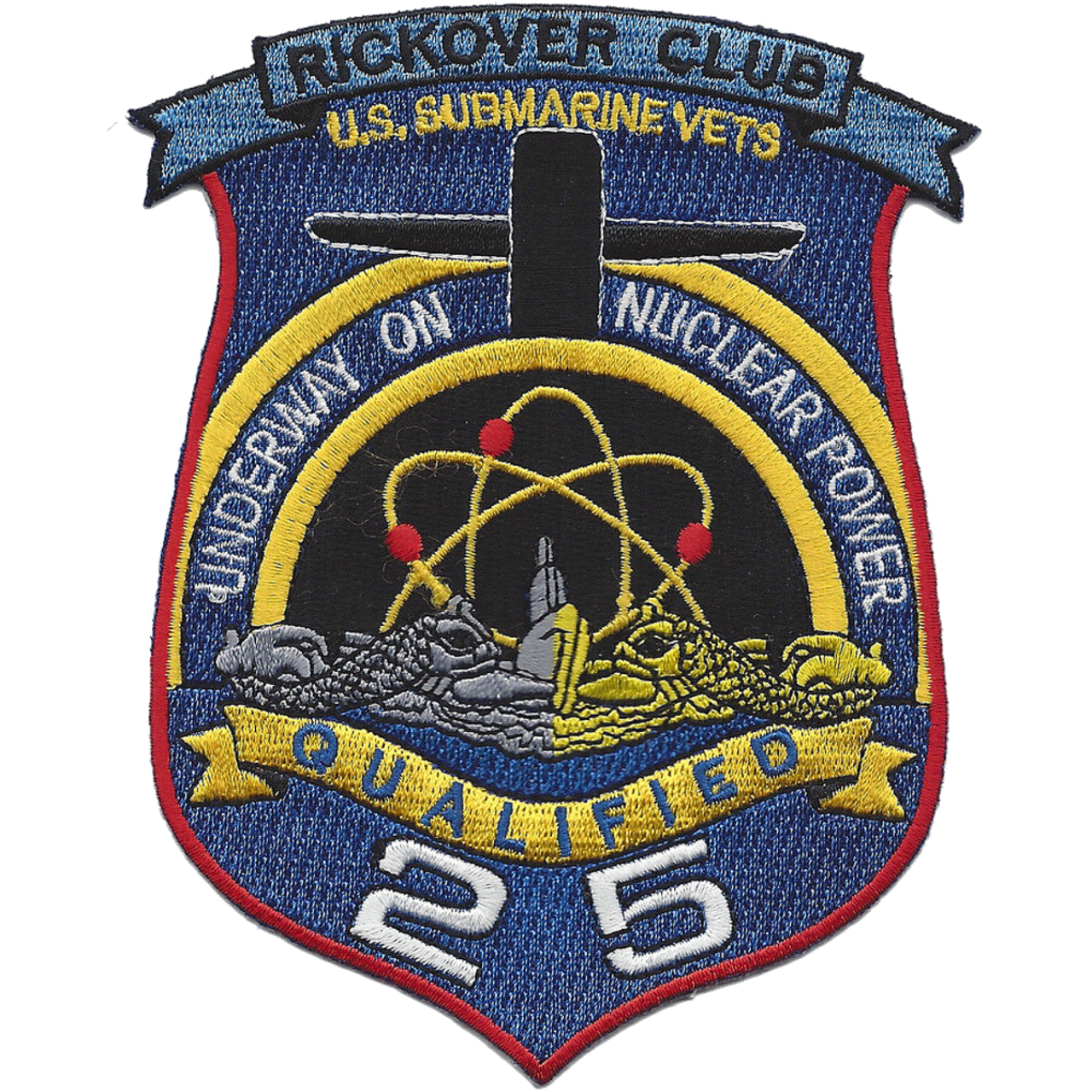 Rickover Club 25 years PATCH