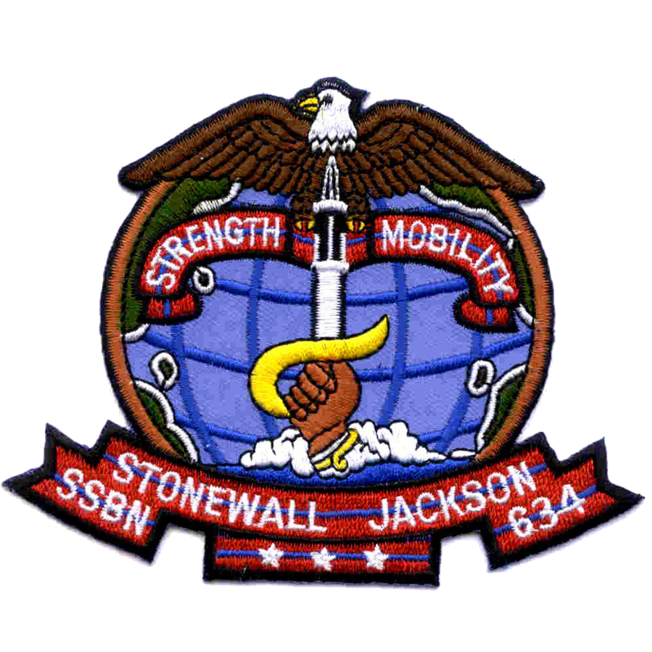 USS STONEWALL JACKSON SSBN 634 PATCH