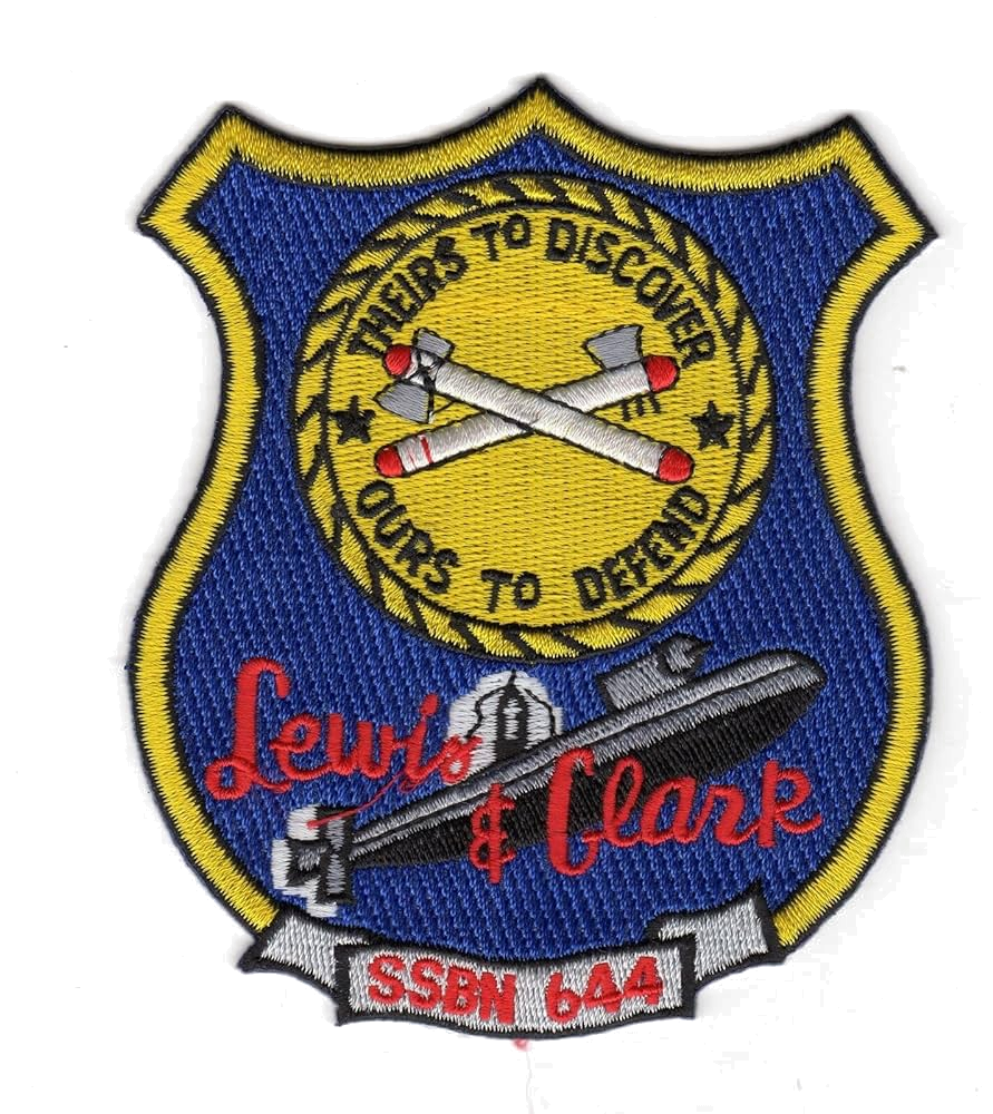 USS LEWIS AND & CLARK SSBN 644 PATCH