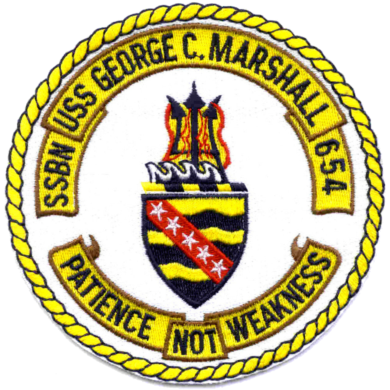 USS GEORGE C MARSHALL SSBN 654 PATCH